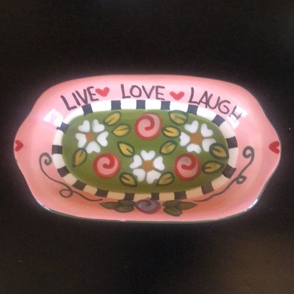 Vintage Anthropologie Glazed Ceramic Ring Box and Catch-All Dish NEW! - Picture 4 of 6